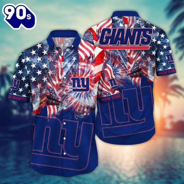 New York Giants NFL US Flaq 4th Of July Hawaiian Shirt  For Fans Trending Summer Football Shirts