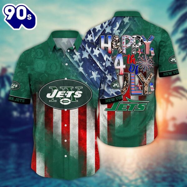 New York Jets NFL Happy 4th Of July Hawaiian Shirt