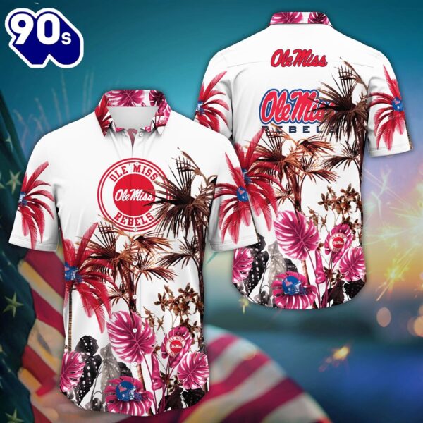 Ole Miss Rebels NCAA 4th Of July Hawaii Shirt For Fans