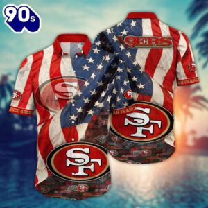 San Francisco 49ers NFL US Flaq 4th Of July Hawaiian Shirt For Fans Trending Summer Football Shirts