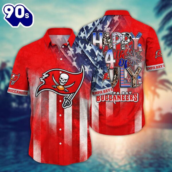 Tampa Bay Buccaneers NFL Happy 4th Of July Hawaiian Shirt