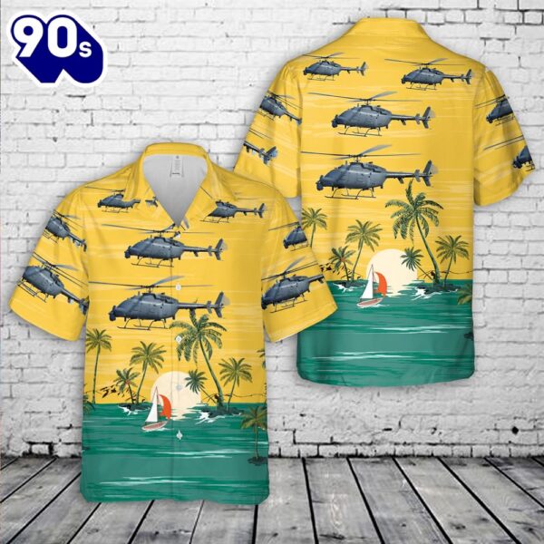 US Navy Northrop Grumman MQ-8C Fire Scout Hawaiian Shirt