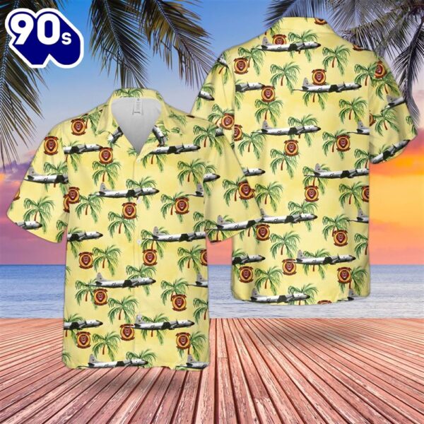 US Navy P-3B Orion Of VP-90  Lions Hawaiian Shirt