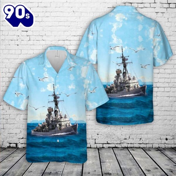 US Navy USS Barney (DDG-6) Hawaiian Shirt