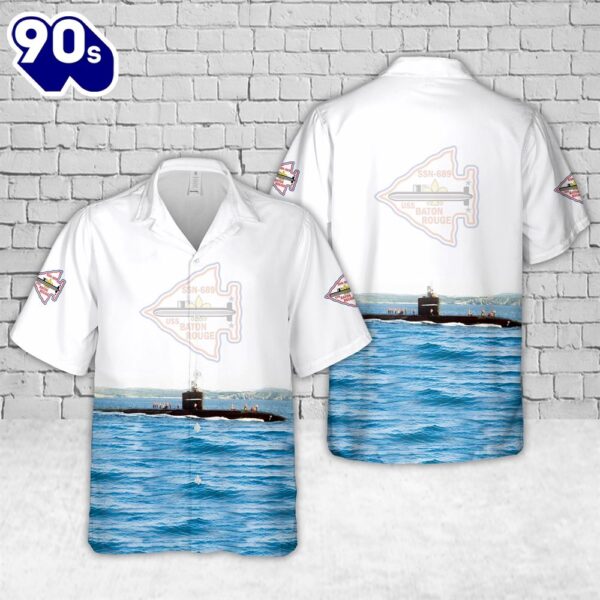 US Navy USS Baton Rouge (SSN-689) Hawaiian Shirt