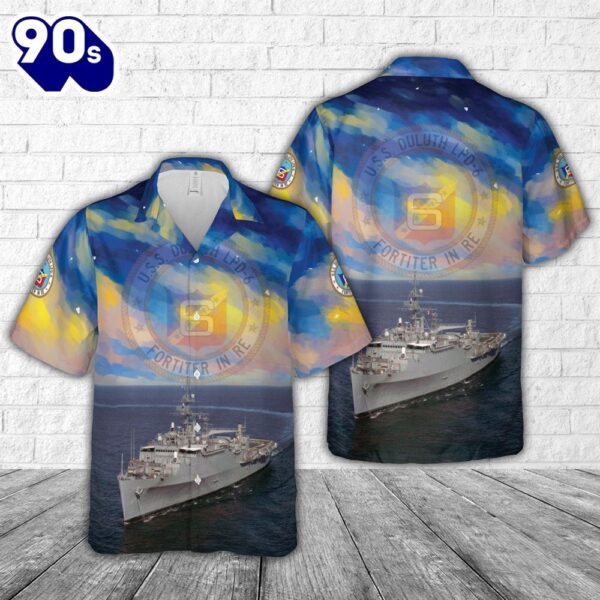 US Navy USS Duluth (LPD-6) Hawaiian Shirt
