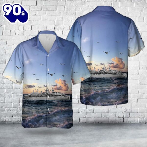 US Navy USS Fulton (AS-11) Hawaiian Shirt