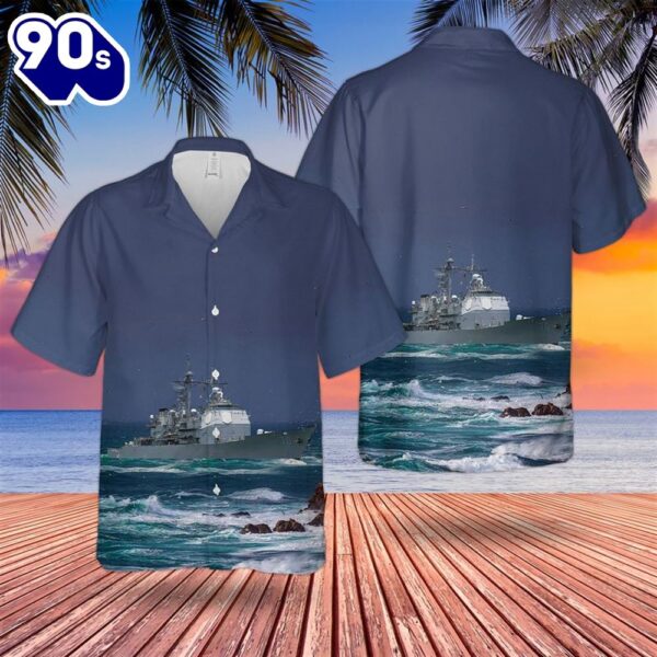 US Navy USS Lake Erie (CG-70) Hawaiian Shirt