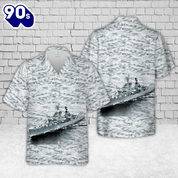 US Navy USS Norfolk (DL-1) Hawaiian Shirt