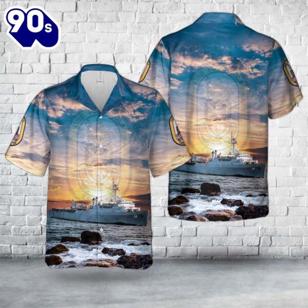 US Navy USS Pensacola (LSD-38) Hawaiian Shirt
