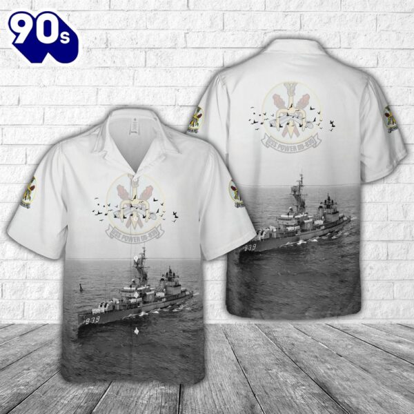 US Navy USS Power (DD-839) Hawaiian Shirt