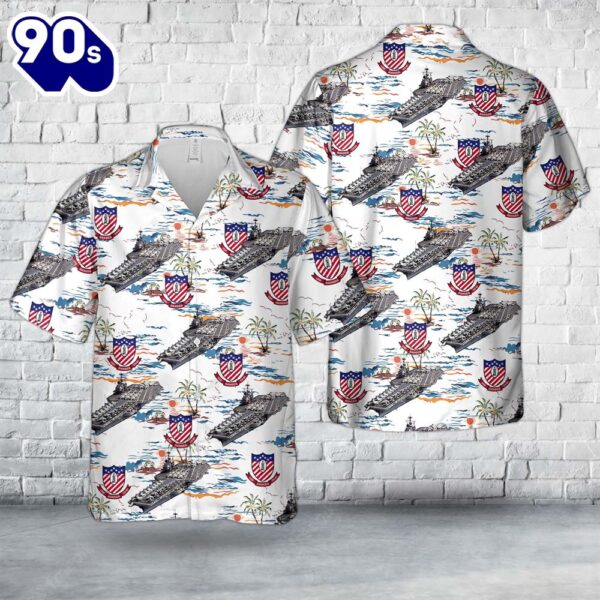 US Navy USS Ranger (CVCVA-61) Hawaiian Shirt