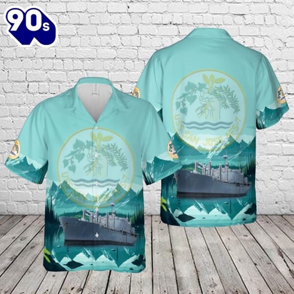 US Navy USS San Jose (AFS-7) Hawaiian Shirt