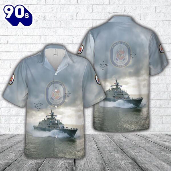 US Navy USS St. Louis (LCS-19) Freedom-class littoral combat ship Hawaiian Shirt
