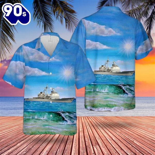US Navy USS Vicksburg (CG-69) Hawaiian Shirt