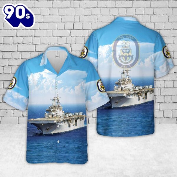 US Navy USS Wasp (LHD-1) Hawaiian Shirt