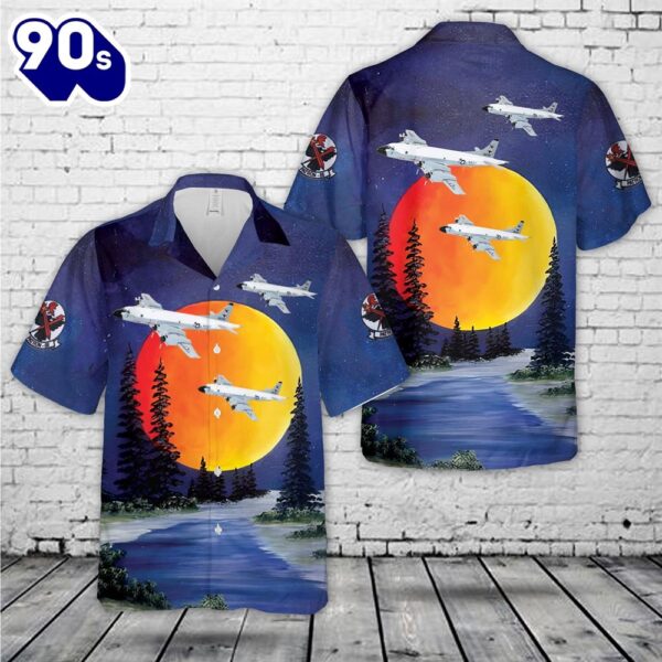US Navy VP-68 Blackhawks P-3B Orion Hawaiian Shirt