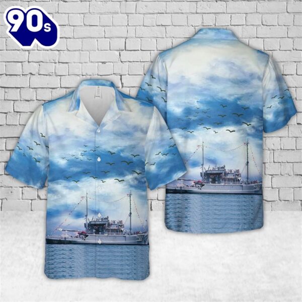 USS Current (AR-S22) U.S Navy Ship Reunions Hawaiian Shirt