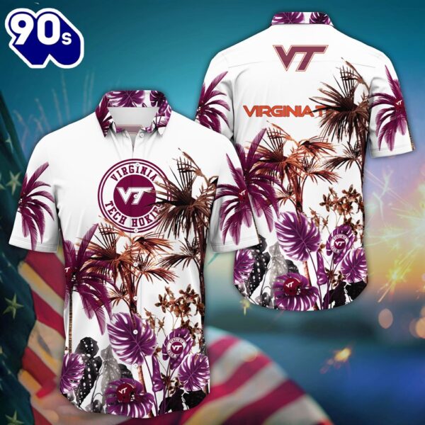 Virginia Tech Hokies NCAA 4th Of July Hawaii Shirt For Fans