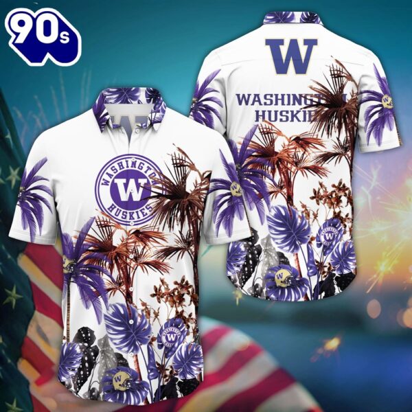 Washington Huskies NCAA 4th Of July Hawaii Shirt For Fans