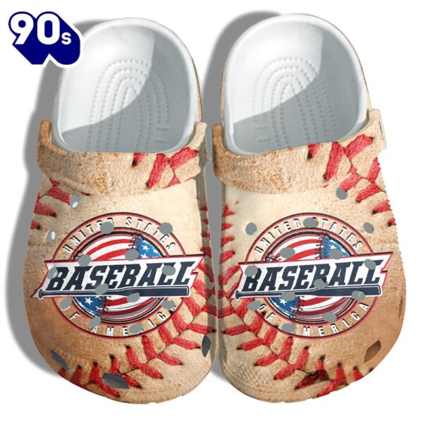 Baseball United States Of America 4Th Of July Shoes Gift Men Women – Usa Sport Lovers America Flag Shoes Birthday Gift