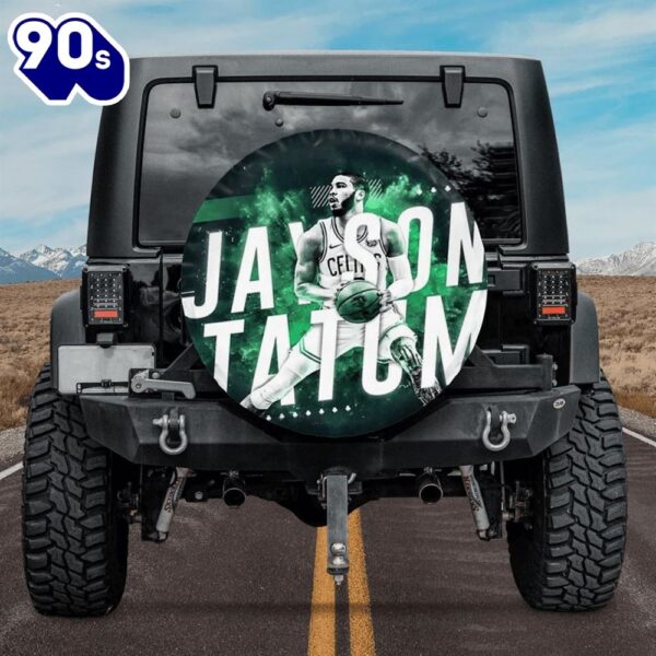 Boston Celtics 3D Jayson Tatum Car Spare Tire Cover