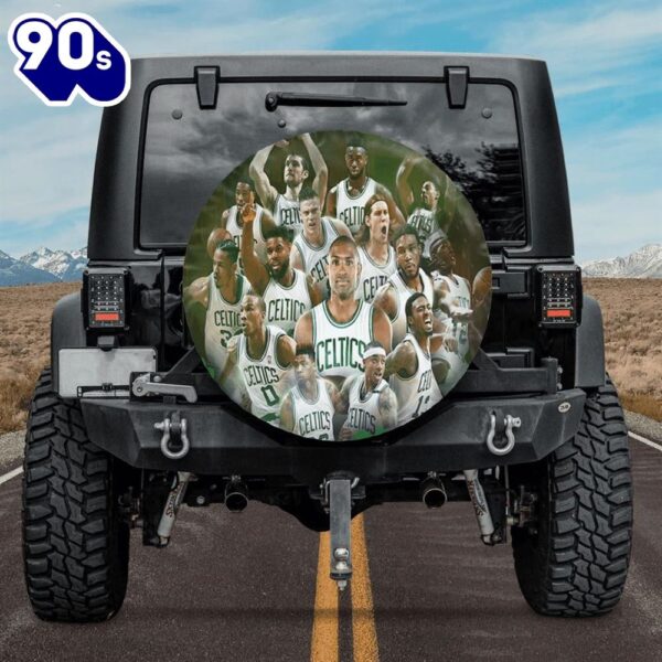 Boston Celtics All Players Clover Green Car Spare Tire Cover