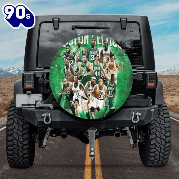 Boston Celtics All Players Green Car Spare Tire Cover