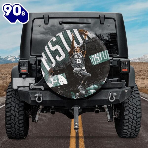 Boston Celtics Car Jayson Tatum Spare Tire Cover