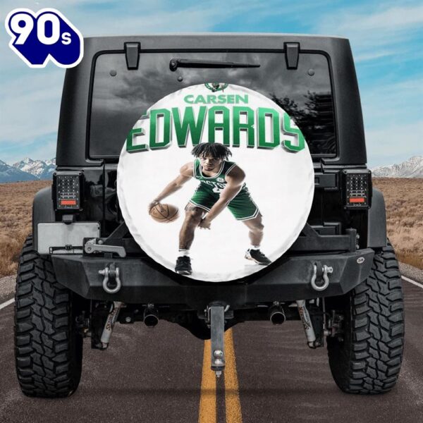 Boston Celtics Carsen Edwards Car Spare Tire Cover