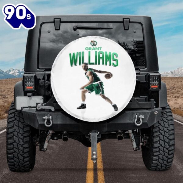 Boston Celtics Grant Williams Car Spare Tire Cover