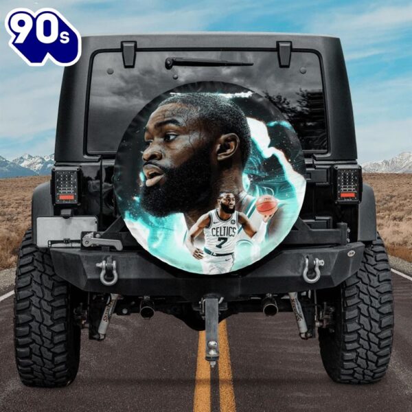 Boston Celtics Jaylen Brown Playing Car Spare Tire Cover