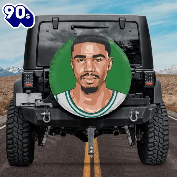 Boston Celtics Jayson Tatum Car Spare Tire Cover