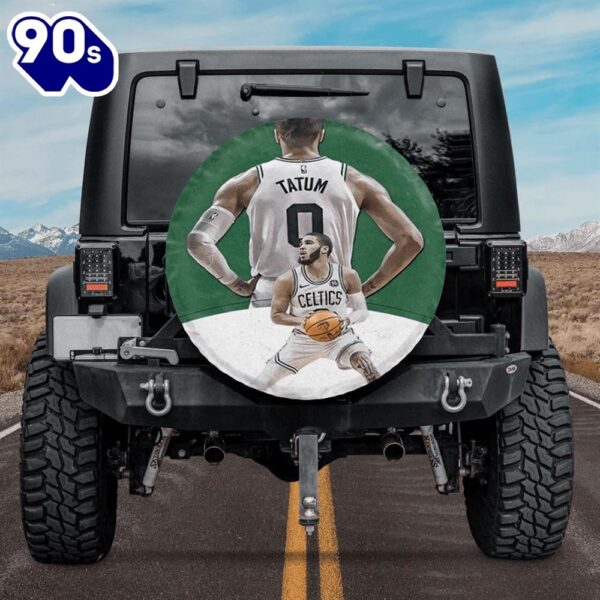 Boston Celtics Jayson Tatum Front Back City Car Spare Tire Cover