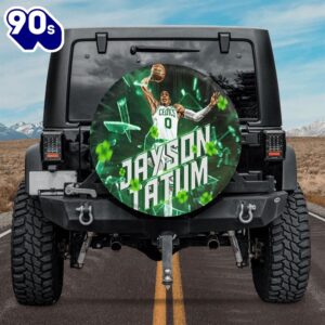 Boston Celtics JaysonTatum Car Spare Tire Cover