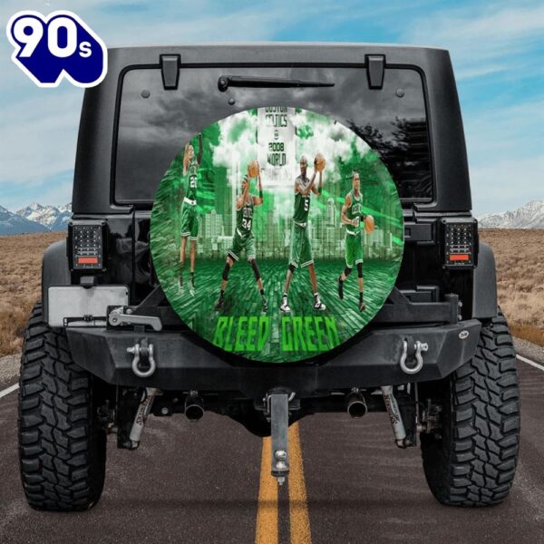 Boston Celtics Players Bleep Green Car Spare Tire Cover