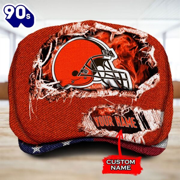 Cleveland Browns NFL Jeff Cap Custom Name