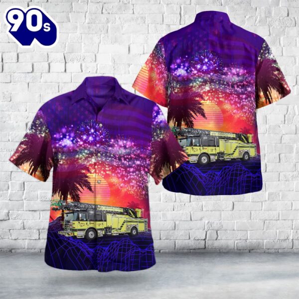 Hummelstown, Pennsylvania, Hummelstown Chemical Fire Company No.1, 4th Of July Hawaiian Shirt