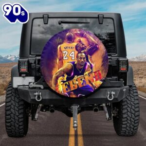 Los Angeles Lakers Kobe Bryant 24 Car Spare Tire Cover Gift For Fans