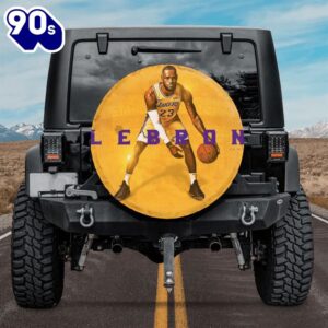 Los Angeles Lakers Lebron James 23 Car Spare Tire Cover Gifts For Fans