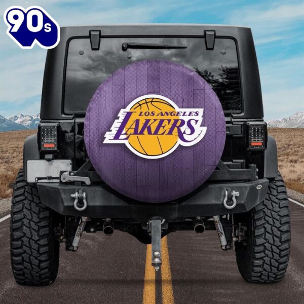 Los Angeles Lakers Logo Car Spare Tire Cover 2 Gifts For Fans