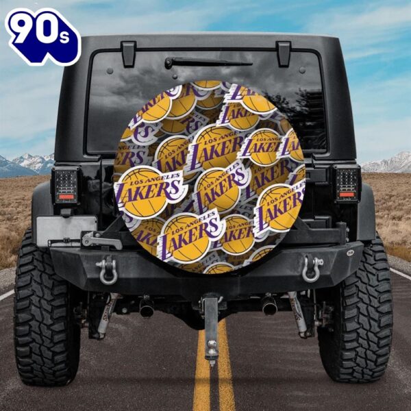 Los Angeles Lakers Logo Car Spare Tire Cover