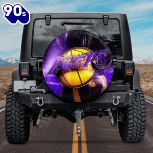 Los Angeles Lakers Logo Car Spare Tire Cover Fans