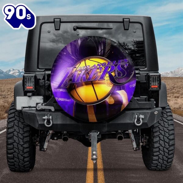 Los Angeles Lakers Logo Car Spare Tire Cover Fans