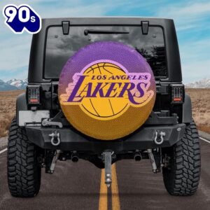 Los Angeles Lakers Logo Car Spare Tire Cover NBA