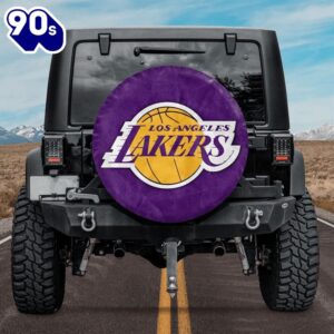 Los Angeles Lakers NBA Logo Car Spare Tire Cover Gifts For Fans