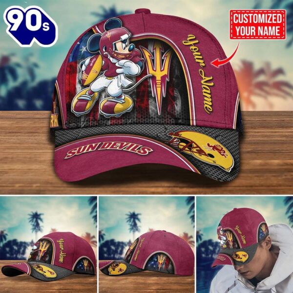 NCAA Arizona State Sun Devils Mickey New Arrivals Custom Cap