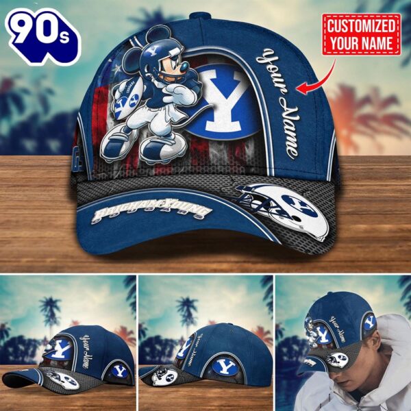 NCAA BYU Cougars Mickey New Arrivals Custom Cap