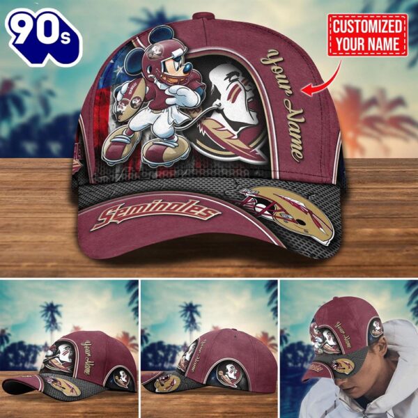 NCAA Florida State Seminoles Mickey New Arrivals Custom Cap