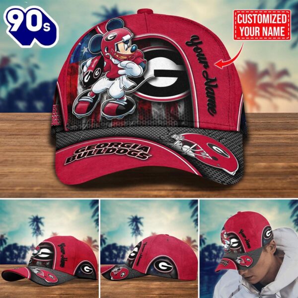 NCAA Georgia Bulldogs Mickey New Arrivals Custom Cap